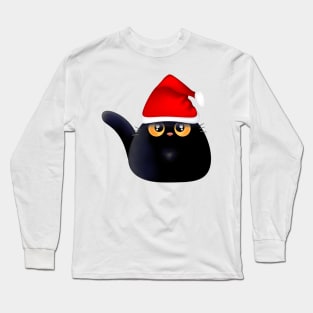 Santa Cat Long Sleeve T-Shirt